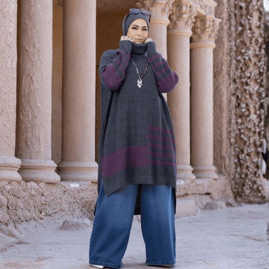 تونك ساده اقلام عريضه ع الصدر